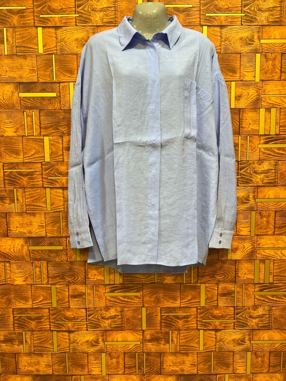 Long top XXL silk length 32 chest 28