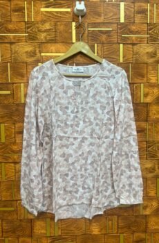 Short top medium linen length 28 chest 19