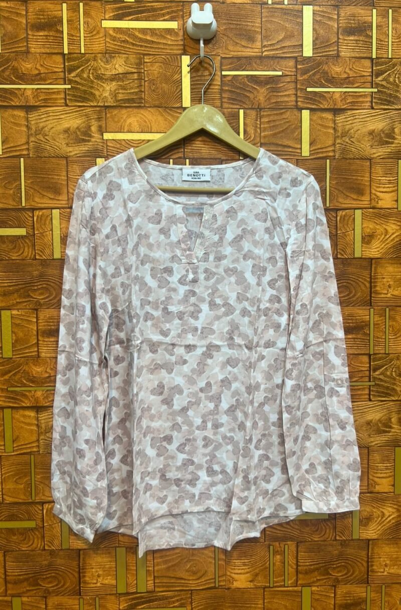 Short top medium linen length 28 chest 19