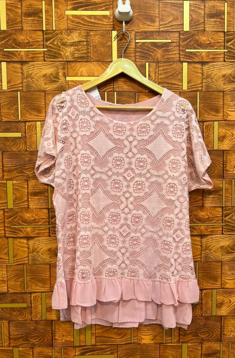 Short top medium net chiffon length 28 chest 20