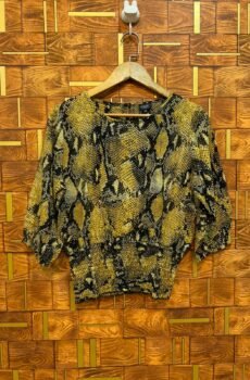 Short top medium chiffon length 22 chest 20