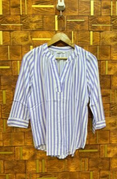 Short top medium linen length 26 chest 20