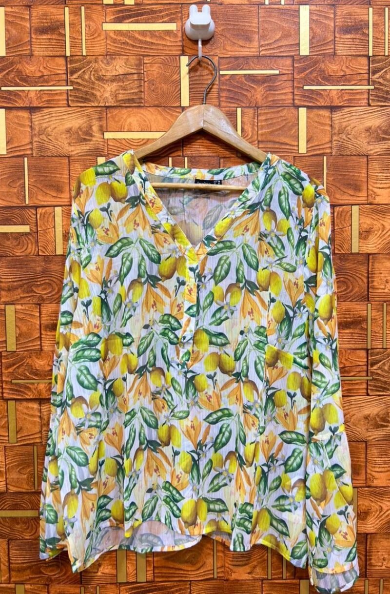 Short top 2XL chiffon length 28 chest 26