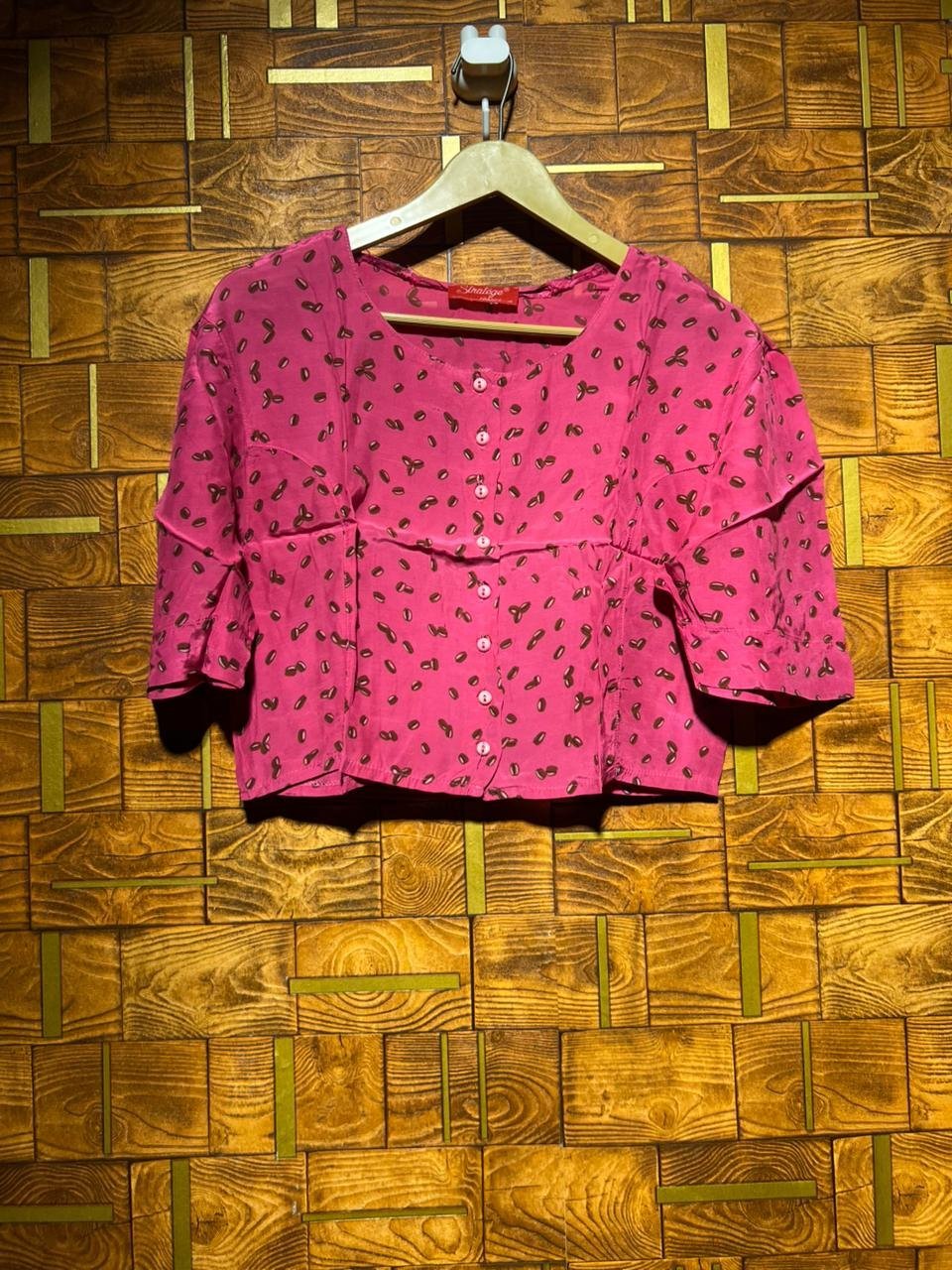 Crop top silk medium