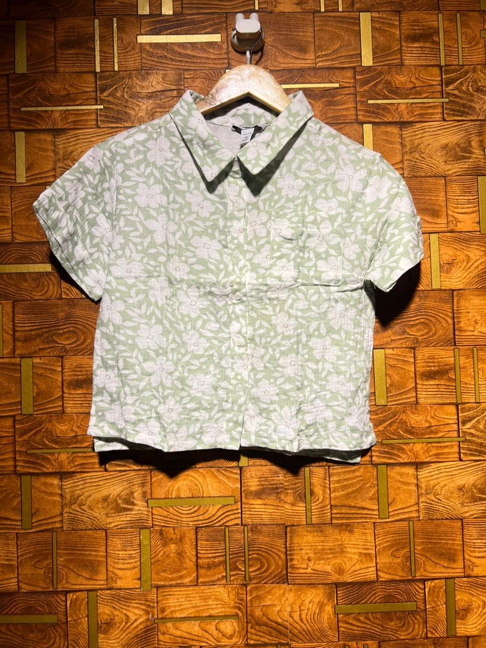 Crop top cotton 
Contented two piece medium