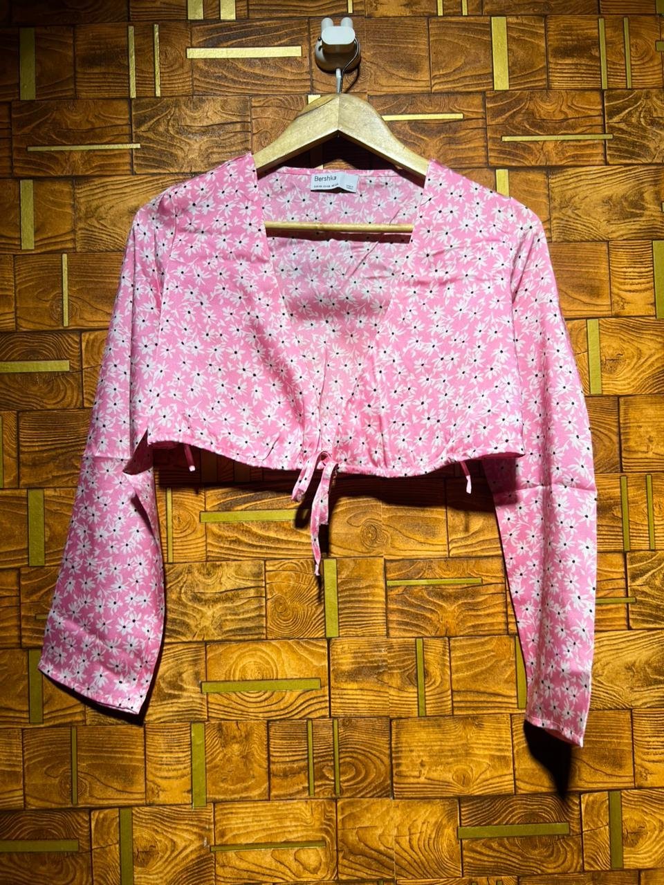 Crop top silk medium