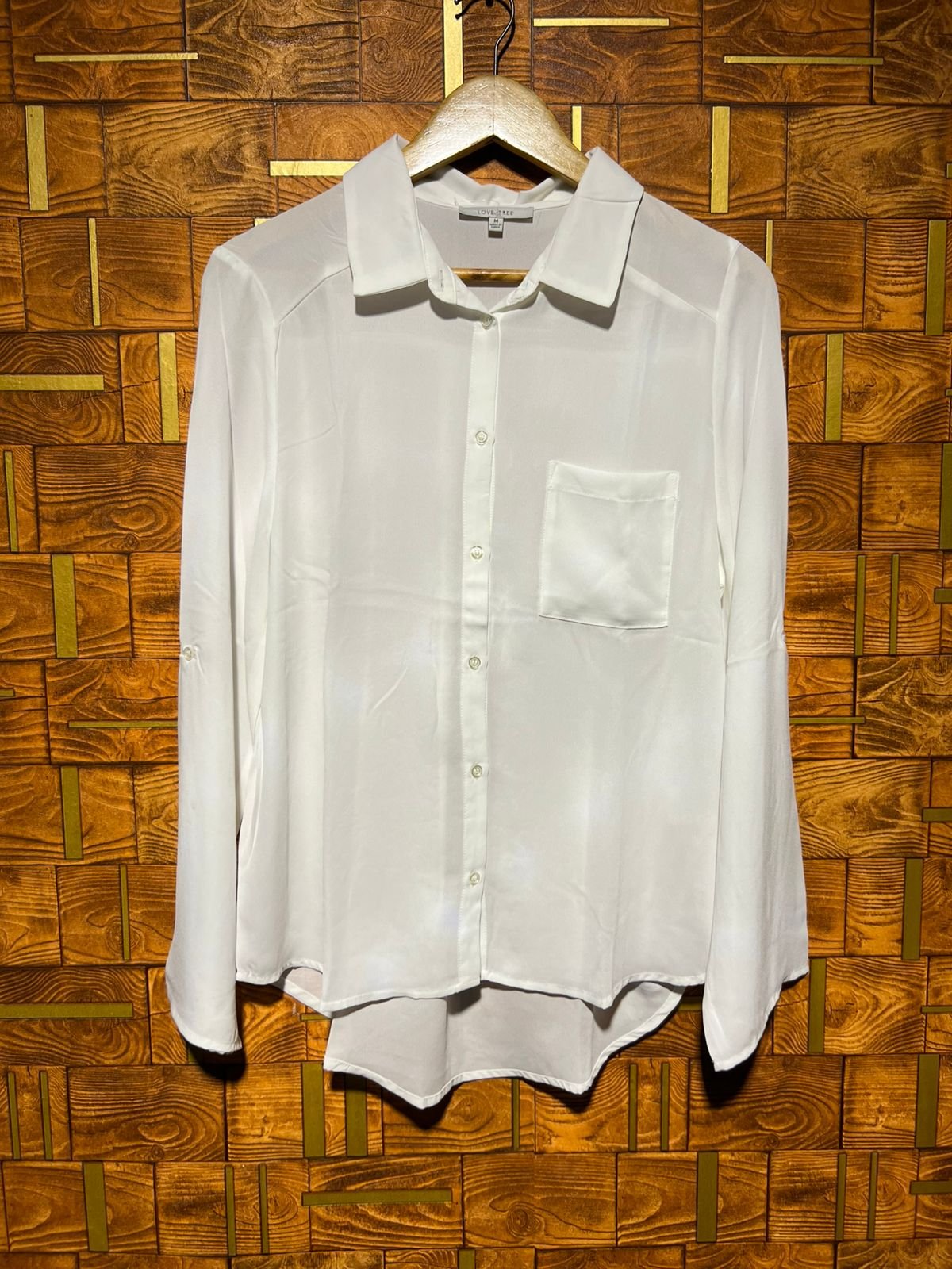 Short Top medium chiffon chest 20 length 29