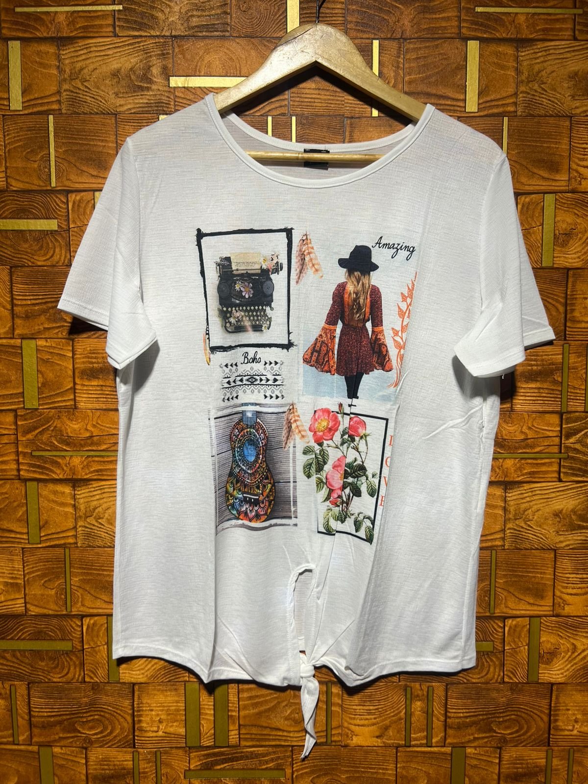 Short Top medium jersey chest 22 length 26