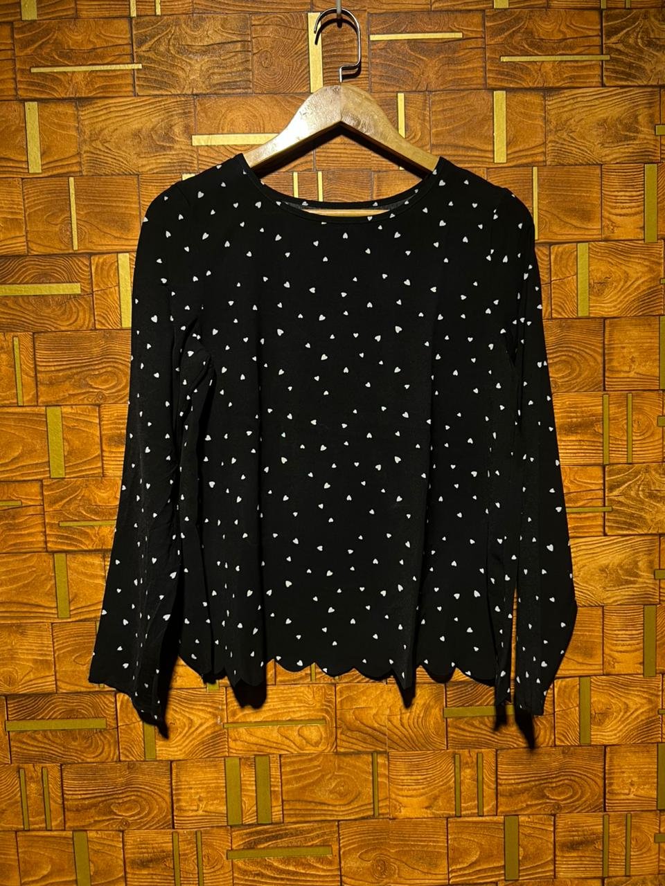 Short top small chiffon chest 19 length 25