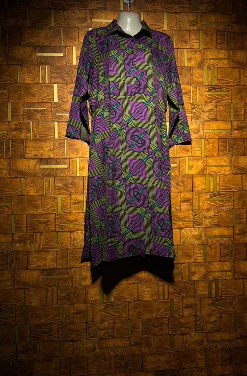 Western dress medium chest 20 length 44 linen
