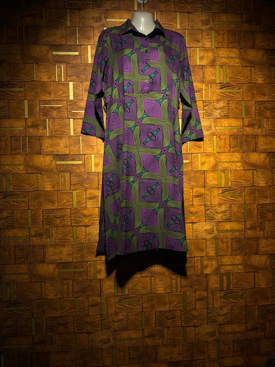 Western dress medium chest 20 length 44 linen