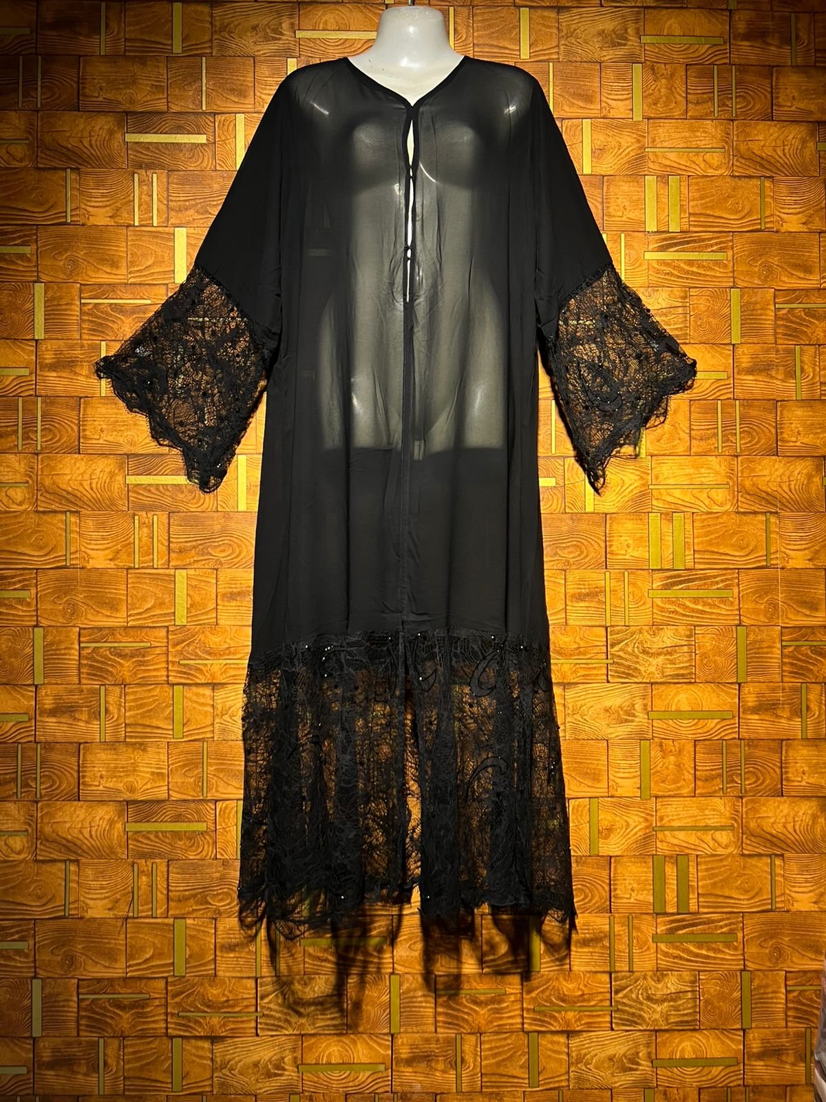 Western Long shrug medium chiffon