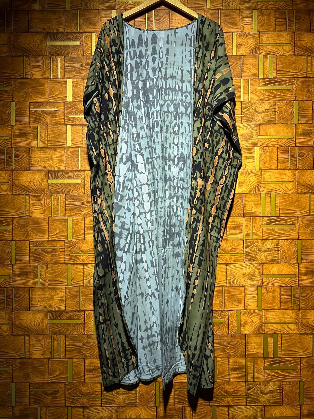 Western Long shrug linen Large length52