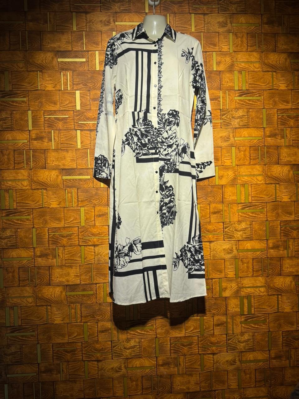 Western dress small chest 19 length 48 silk