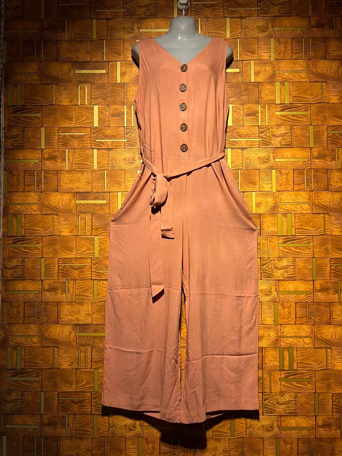 Western jumpsuit Large linen