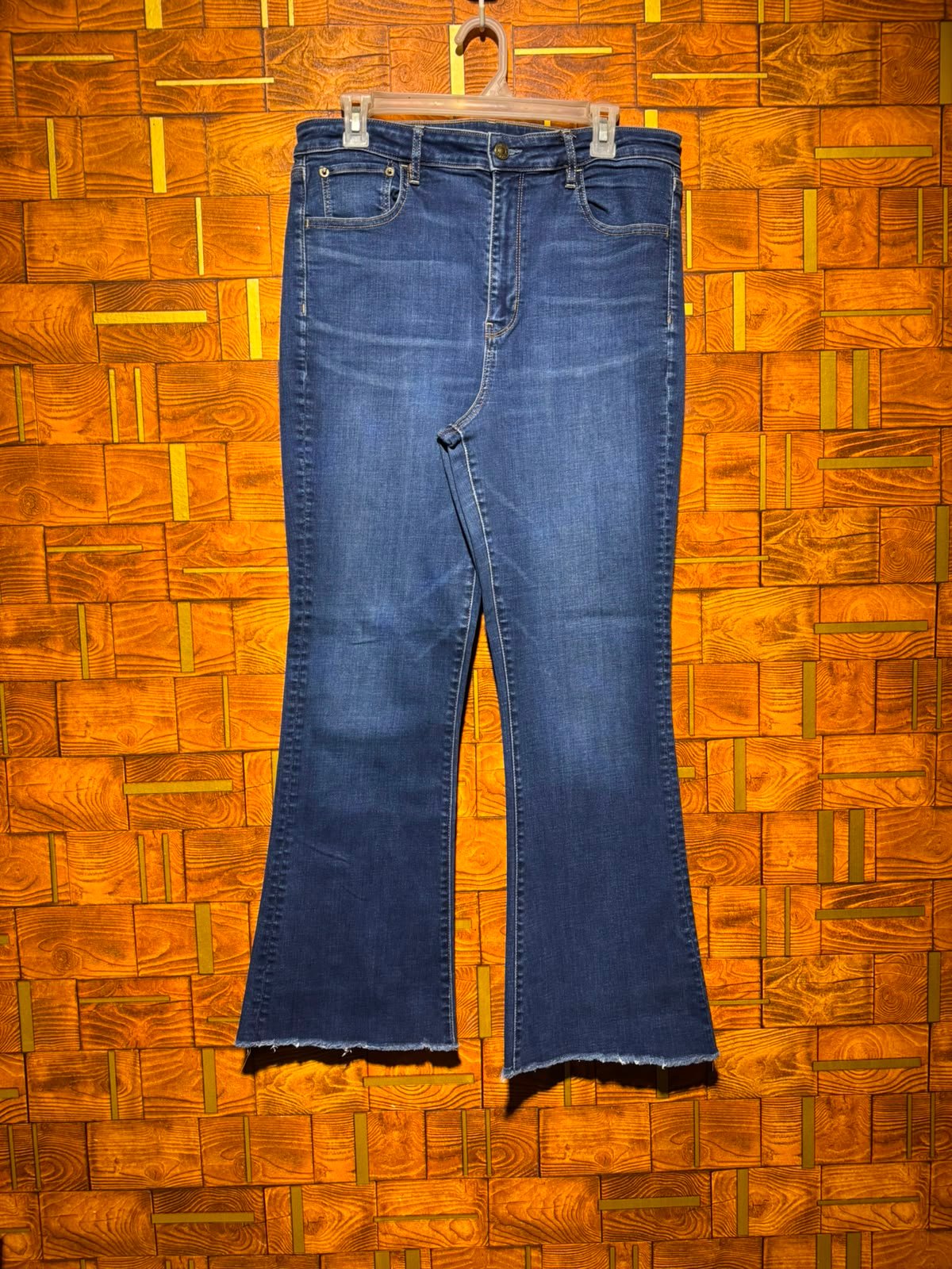 Bell bottom jeans west 34 length 41 J.77
