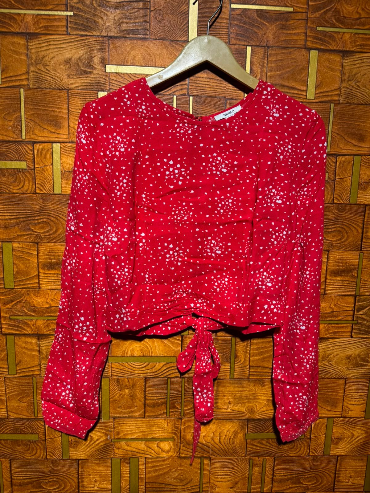 Crop top small chest 20 length 18 chiffon
