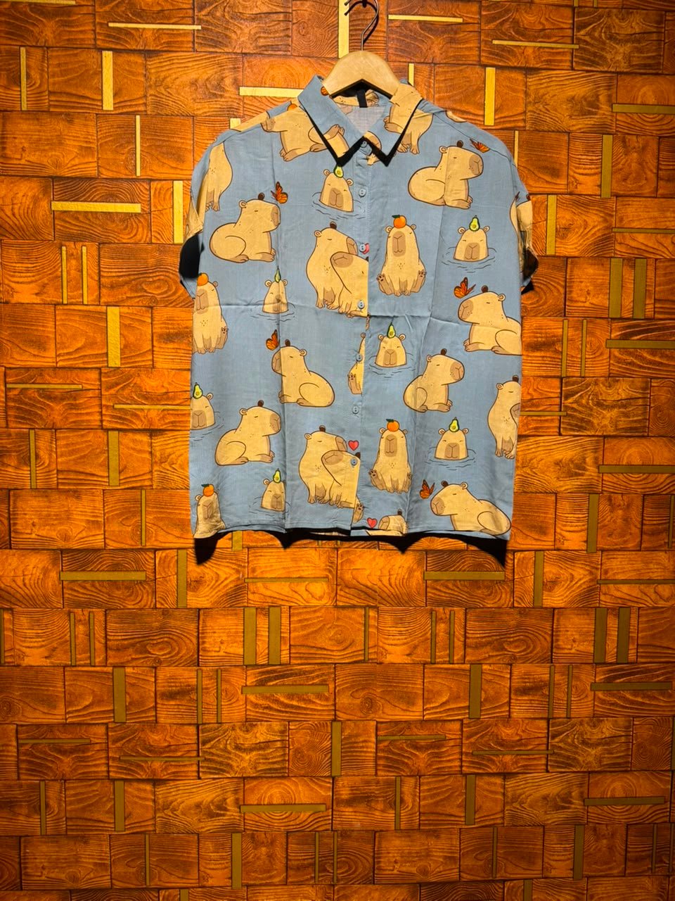 Short Top baggy style small length 24 linen